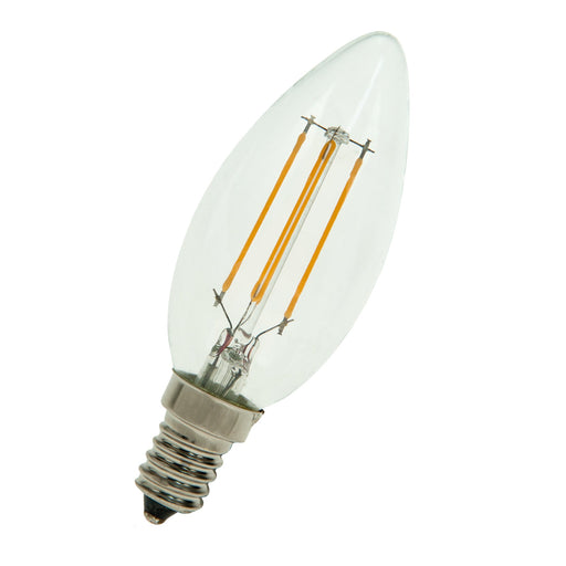 Bailey - 80100035359 - LED FIL C35 E14 3W (32W) 350lm 827 Clear Light Bulbs Bailey - The Lamp Company