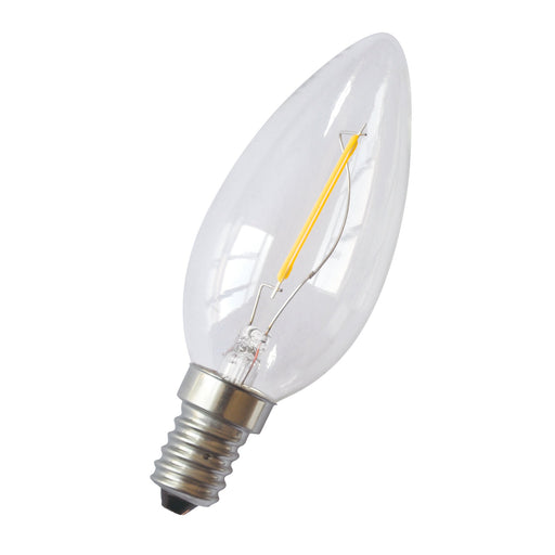 Bailey - 80100035361 - LED FIL C35 E14 1W (14W) 120lm 827 Clear Light Bulbs Bailey - The Lamp Company
