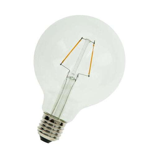 Bailey - 80100035387 - LED FIL G95 E27 2W (22W) 220lm 827 Clear Light Bulbs Bailey - The Lamp Company