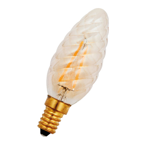 Bailey - 144968 - LED Fil C35 Twisted E14 DIM 4W (25W) 250lm 922 Gold Light Bulbs Bailey - The Lamp Company