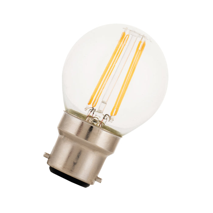 Bailey - 80100037487 - LED FIL G45 B22d 4W (39W) 450lm 827 Clear Light Bulbs Bailey - The Lamp Company