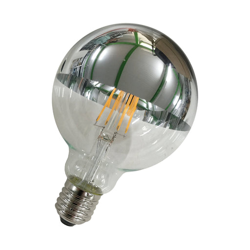 Bailey - 143626 - LED FIL G95 TM Silver E27 DIM 4W (32W) 350lm 827 Light Bulbs Bailey - The Lamp Company