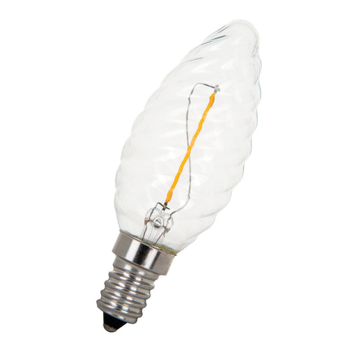 Bailey - 80100037646 - LED FIL C35 Twisted E14 1W (10W) 90lm 822 Clear Light Bulbs Bailey - The Lamp Company