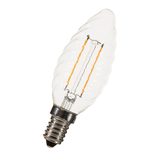 Bailey - 80100037647 - LED FIL C35 Twisted E14 2W (21W) 200lm 822 Clear Light Bulbs Bailey - The Lamp Company