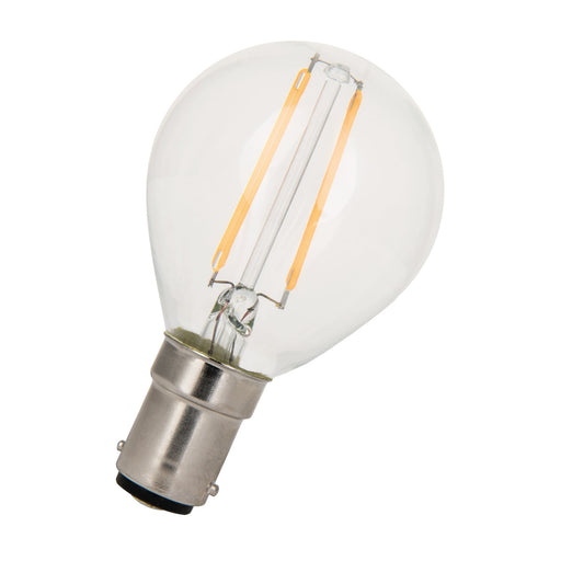 Bailey - 80100038388 - LED FIL G45 Ba15d 2W (19W) 180lm 827 Clear Light Bulbs Bailey - The Lamp Company