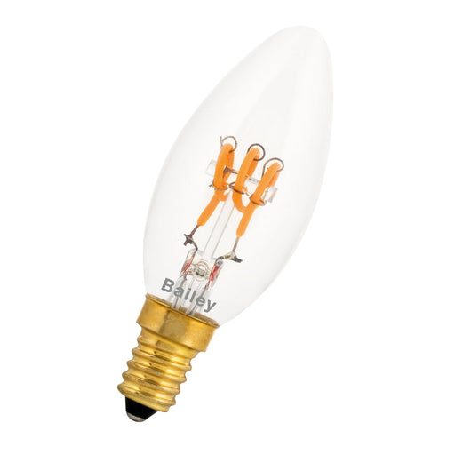Bailey - 145007 - SPIRALED Estelle C35 E14 DIM 2.2W 150lm 922 Clear Light Bulbs Bailey - The Lamp Company