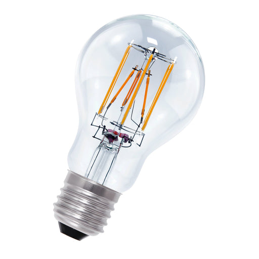 Bailey - 80100039080 - LED FIL WarmDim A60 E27 6W (50W) 640lm 919-927 Clear Light Bulbs Bailey - The Lamp Company
