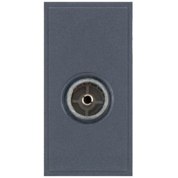 Selectric Grey Non-Isolated (Female) Coaxial/Aerial Socket Module with Faraday Cage