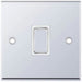 Selectric 7M-Pro Polished Chrome 1 Gang 20A DP Switch with White Insert