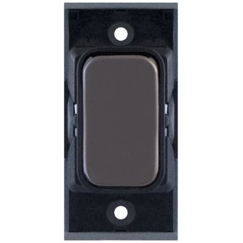 Selectric GRID360 Black Nickel 20A Intermediate Switch Module with Black Insert