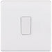 Selectric 5M-Plus Matt White 1 Gang 10A 2 Way Switch with White Insert