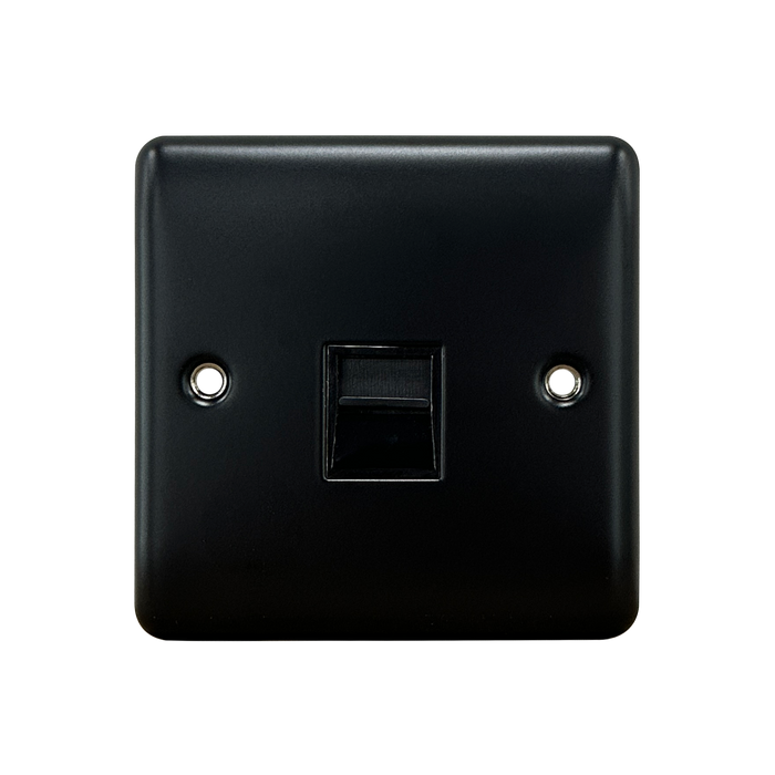 Caradok 1G Secondary Telephone Socket Matt Black