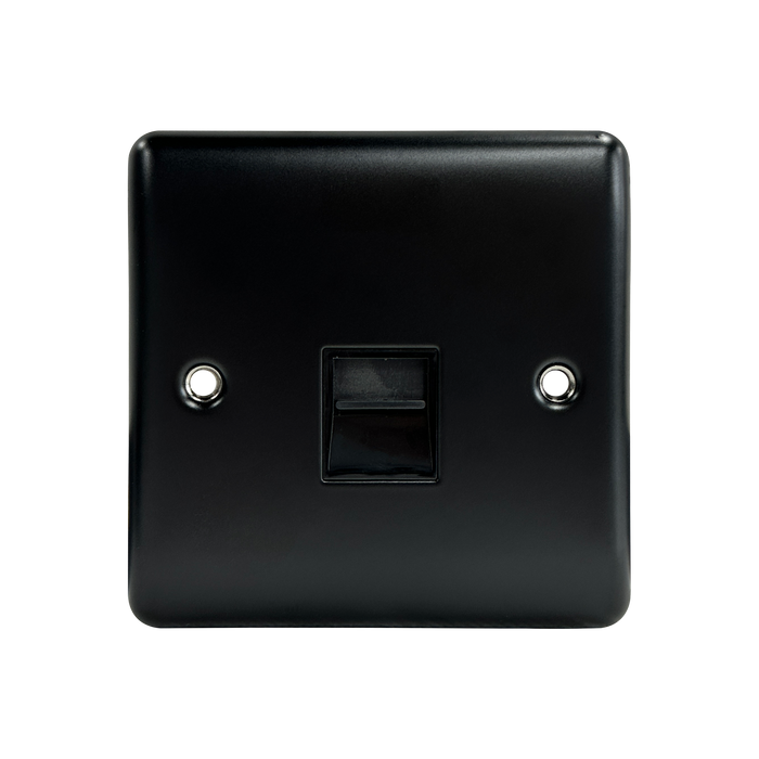 Caradok 1G Master Telephone Socket Matt Black