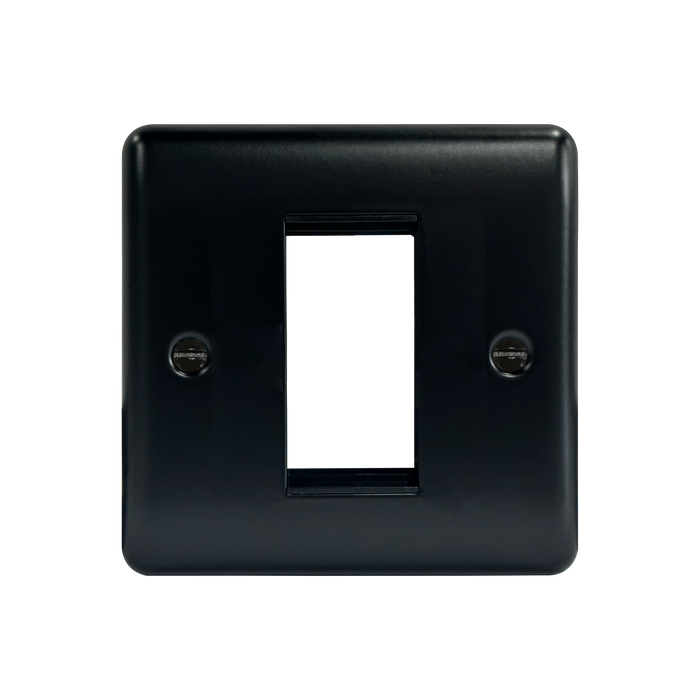 Caradok 1G 1 Module Data Plate Matt Black