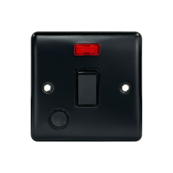 Caradok 20A DP Switch c/w Neon Matt Black