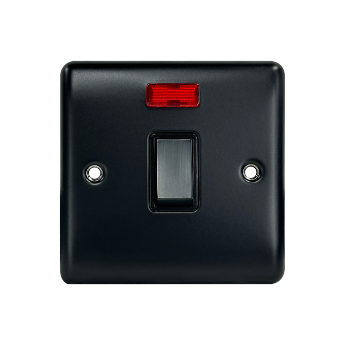 Caradok 20A DP Switch c/w Neon Matt Black