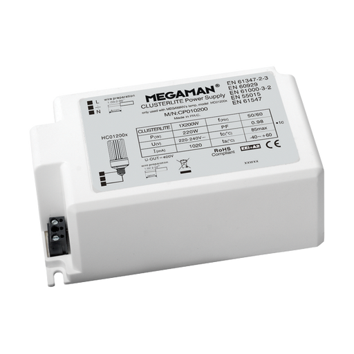 MEGAMAN - CP010200-ME 200w Clusterlite Ballast ECG-OLD SITE MEGAMAN - Easy Control Gear