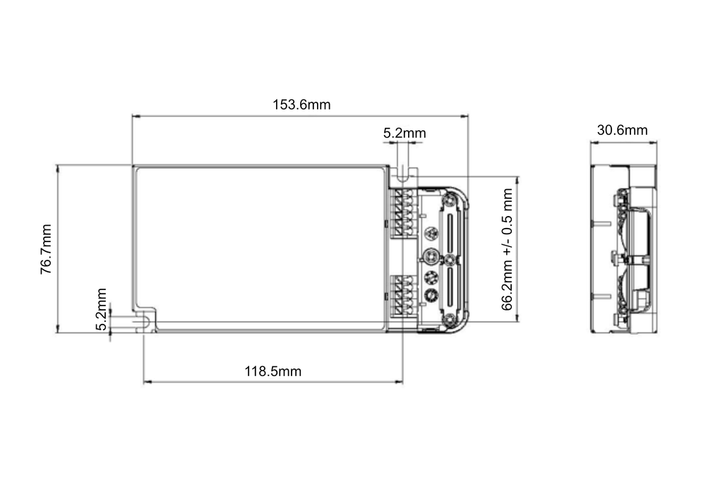 eldoLED DUALdrive 560/A3 - 50w DALI dimmable constant current LED driver