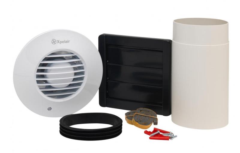 Xpelair DX100TR Simply Silent 100mm Round Extractor Fan Kit With Timer