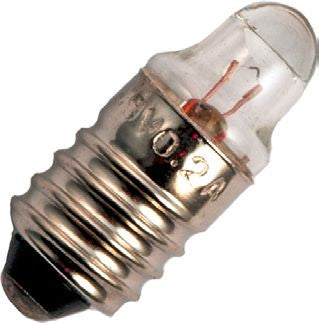 Schiefer E10 T9x23mm 22V 250mA 055W C-2R 5h Clear Lens End Torch 2500K Dimmable - 102103618