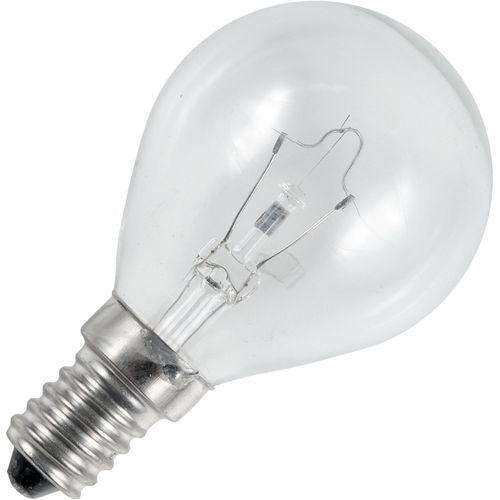 Schiefer E14 G45x72mm 24V 25W C-6V RC with 1 extra anchor 1500h Clear 2500K Dimmable - 147239827