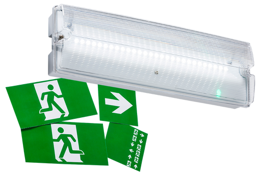 Knightsbridge EMLED4 230V IP65 3W LED Emergency Bulkhead - Knightsbridge - Sparks Warehouse