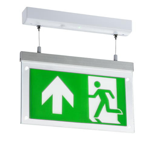 Knightsbridge EMLSUS 230V  2W LED Suspended Double-Sided Emergency Exit Sign - Knightsbridge - Sparks Warehouse