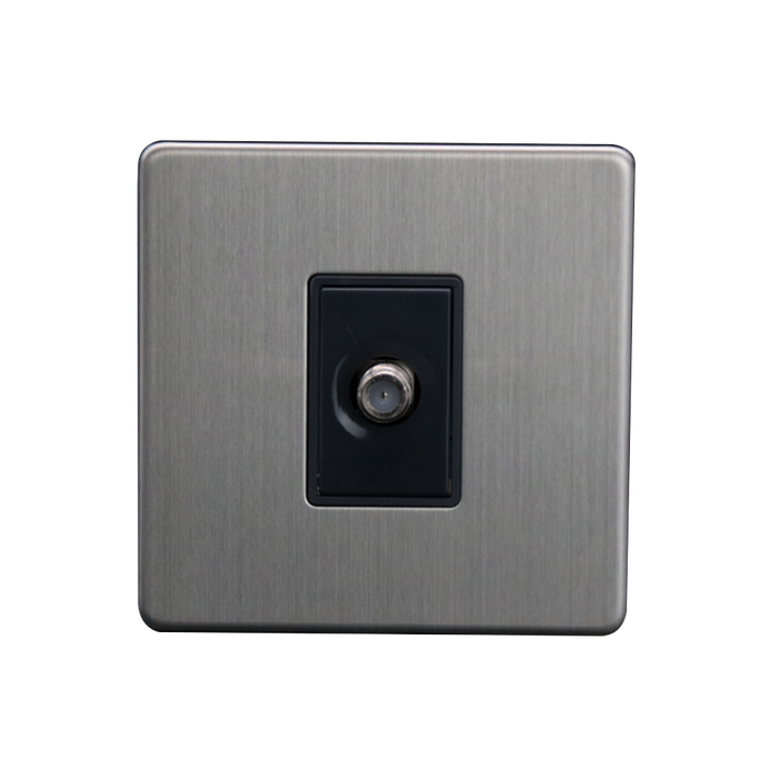 Caradok 1G Satellite Socket Brushed Chrome