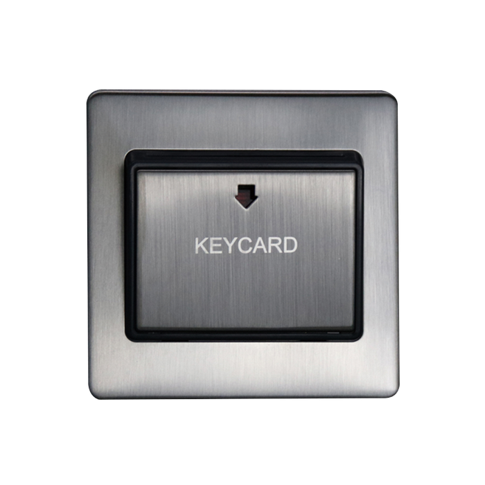 Caradok Key Card Switch Brushed Chrome