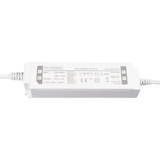 EPV-60-12 IP67 Regular LED Driver 60W 12V  Easy Control Gear - Easy Control Gear