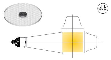 01597SO - Soraa - Snap Lens - 4in Flat Top 36° x 36° LED Soraa - Easy Control Gear