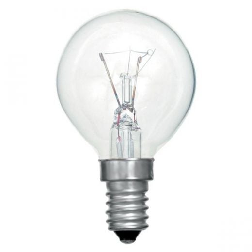 Casell 40w Oven Light Bulbs E14/SES Clear 45mm Round 300deg Oven/Appliance Light Bulb