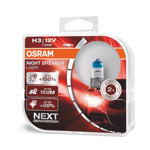 Osram 64211ULT-HCB 3200K Ultra Life Halogen PGJ19-2 55W H11  2 Halogen Bulbs