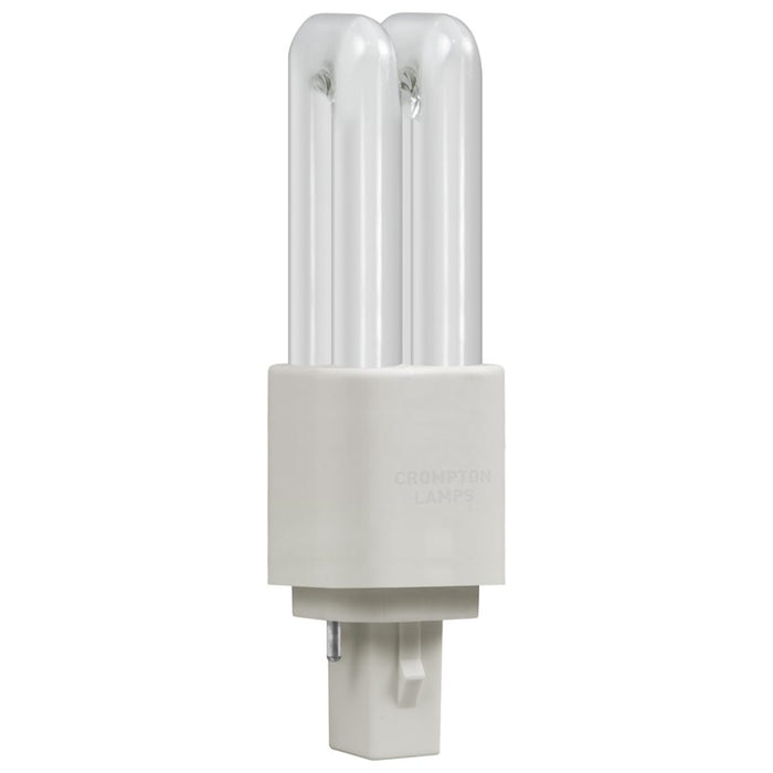 Crompton LD26WW LED CFL Double Turn D Type 2 Pin 9W (26W Equivalent) 3000K Light Bulb