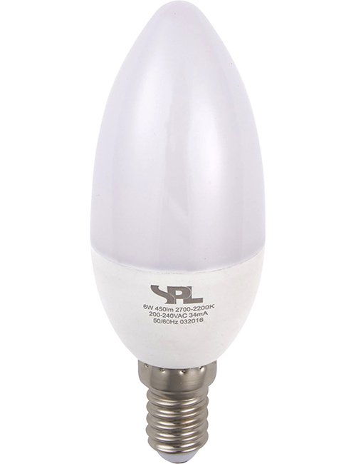 SPL LED E14 DimToWarm Candle C37x105mm 230V 250Lm 4W 2000-2700K 920-927 270° AC Opal Dimmable 2700K Dimmable - L149125001