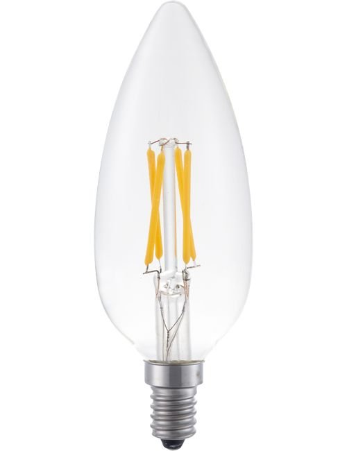SPL LED E14 Filament Giant Candle C45x130mm 230V 280Lm 4W 2200K 922 360° AC Clear Dimmable 2200K Dimmable - L024104509