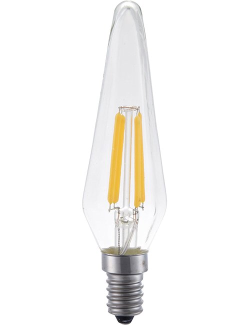 SPL LED E14 Filament Hexagon 32x118mm 230V 260Lm 4W 2200K 922 360° AC Clear Dimmable 2200K Dimmable - L024105509