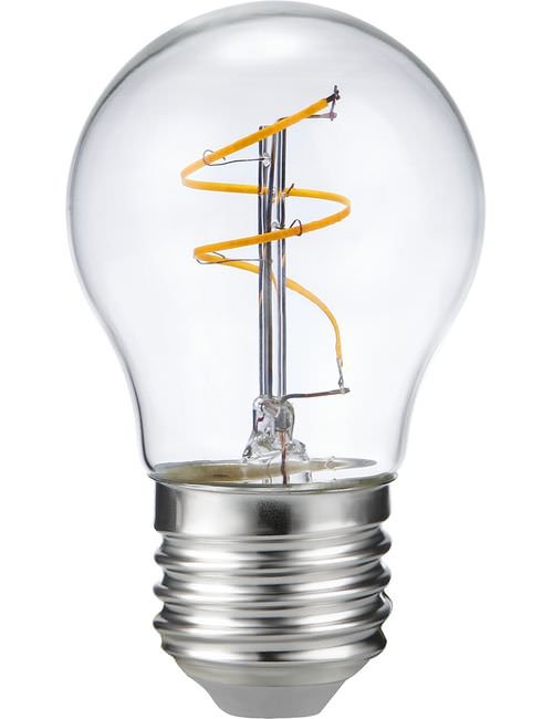 SPL LED E27 Slim Flexible Filament Ball G45x80 mm 230V 320Lm 32W 2200K 922 360° AC Clear Dimmable 2200K Dimmable - LS277230022