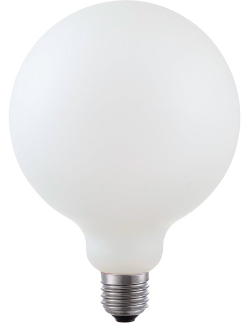 SPL LED E27 Filament Globe G125x180mm 230V 520Lm 55W 2500K 925 360° AC Matt White Dimmable 2500K Dimmable - LX023825688