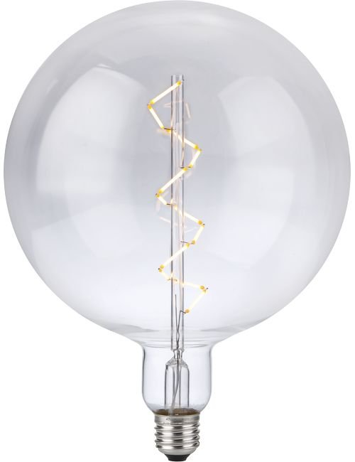 SPL LED E27 Filament XXL Globe Spiral G200x262 230V 580Lm 6W 2500K 925 360° AC Clear Dimmable 2500K Dimmable - LX023899802