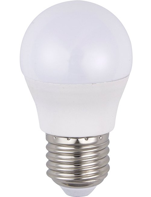 SPL LED E27 Ball G45x81mm 100-240V 400Lm 5W 3000K 830 160° AC/DC Opal Non-Dimmable 3000K Non-Dimmable - LB277240030