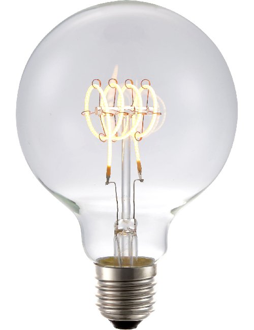 SPL LED E27 Filament FleX TR Globe G95x135mm 230V 190Lm 45W 2200K 922 360° AC Clear Dimmable 2200K Dimmable - LF023980409