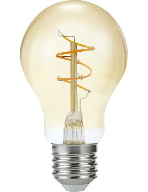 SPL LED E27 Slim Flexible Filament GLS A60x110mm 230V 470Lm 42W 2200K 922 360° AC Gold Dimmable 2200K Dimmable - LS276047022