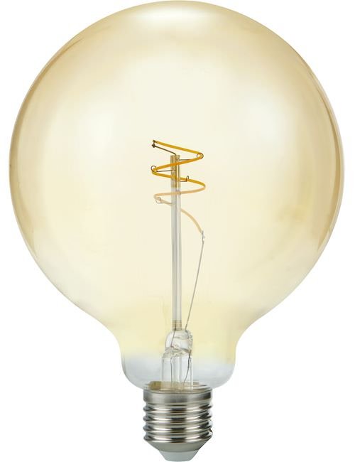 SPL LED E27 Slim Flexible Filament Globe G125x170mm 230V 470Lm 42W 2200K 922 360° AC Gold Dimmable 2200K Dimmable - LS272547022