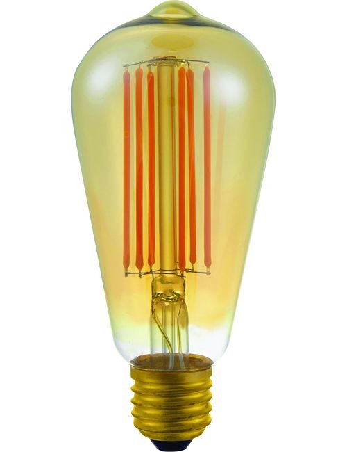 SPL LED E27 Filament Rustika ST64x143mm 230V 600Lm 65W 2500K 925 360° AC Gold Dimmable 2500K Dimmable - LF023860025