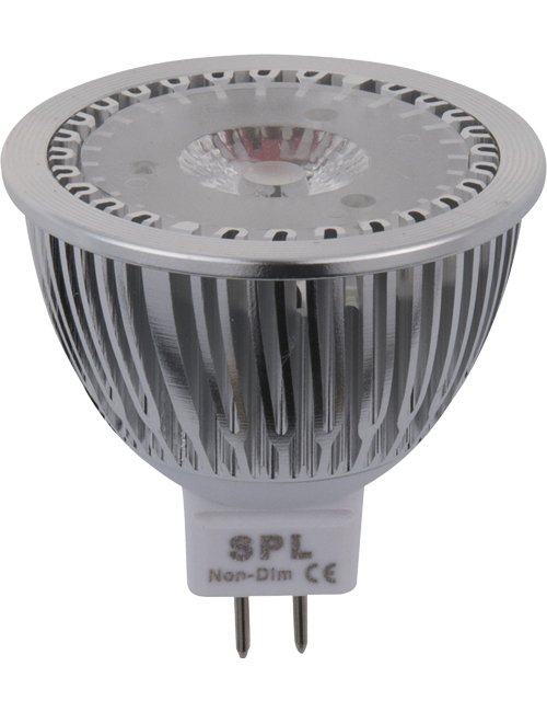 SPL LED GU53 MR16 PMMC 50x50mm 12V 270Lm 4W 2700K 827 45° AC/DC Non-Dimmable 2700K Non-Dimmable - 023040270