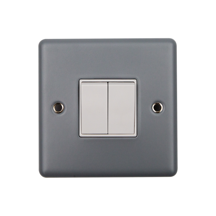 Caradok 2G 2W 10A Switch Metalclad Veritage