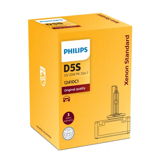 Philips 12410C1 Xen Vision 25W 4200K D5S Xenon HID Bulbs