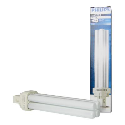 Philips PL-C 4 Pin compact fluorescent   Box Quantity (10s ) 4000K 10W13W18W26W PL-C PHILIPS - Easy Control Gear