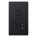 Selectric 5M-Plus Matt Black 115/230V Dual Voltage Shaver Socket with Black Insert